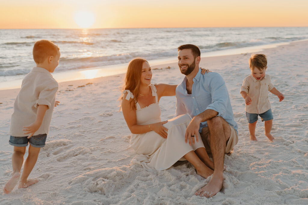 High quality family beach photos captured by affordable photographer in Destin Florida.