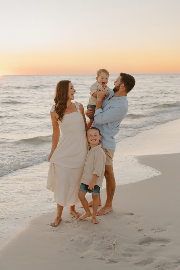 High quality family beach photos captured by affordable photographer in Destin Florida.