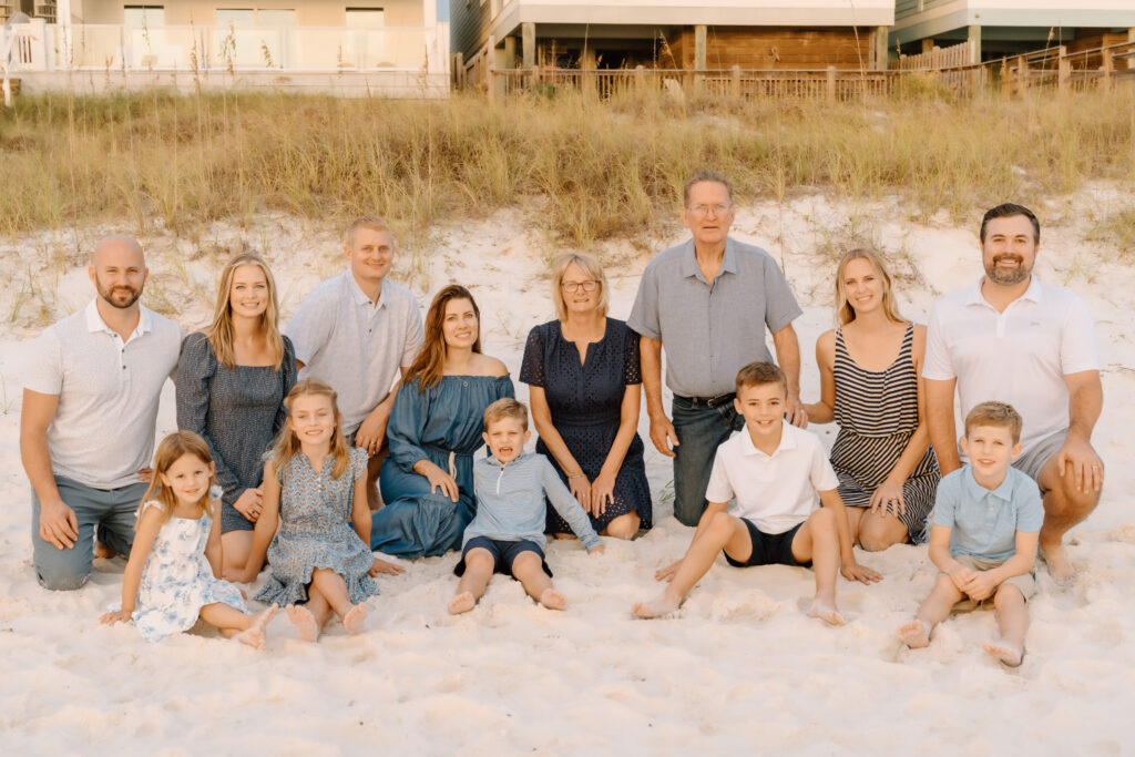 multi-generational family photoshoot